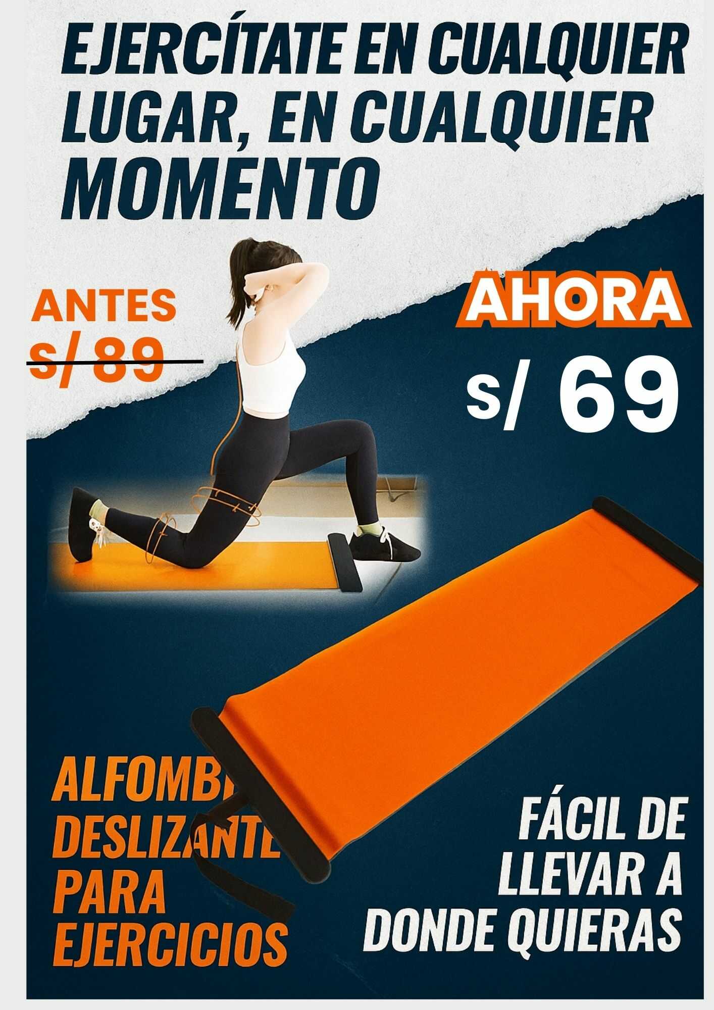 ALFOMBRA DESLIZANTE PARA EJERCICIOS