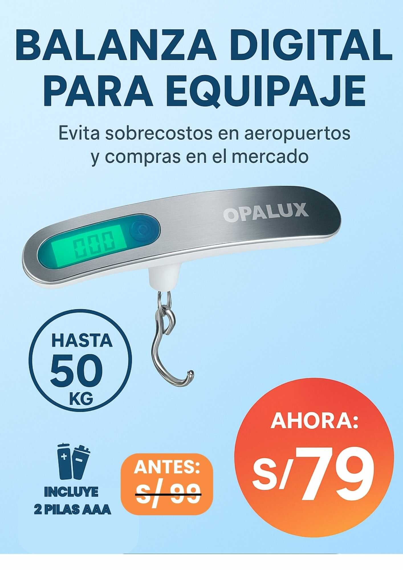 BALANZA DIGITAL PARA EQUIPAJE